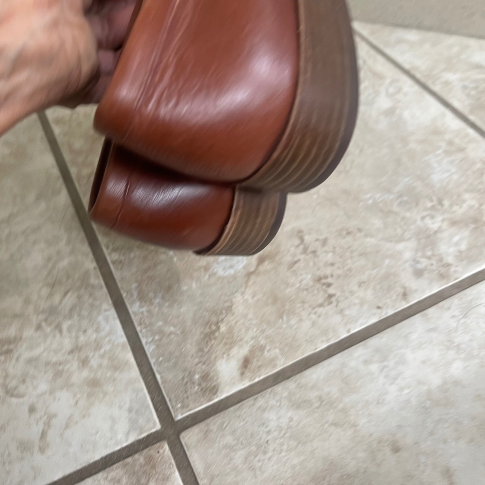 Madewell The Frances Loafer English Saddle Brown Leather Pointed Toe Shoes 8 - Picture 4 of 9